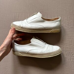 TOD'S LEATHER FRANCESINA SLIP ON SNEAKERS